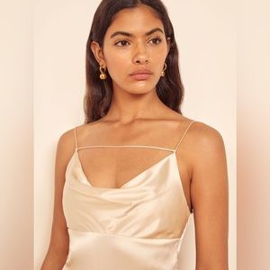 Reformation Meta Dress Sz 10 in Almond